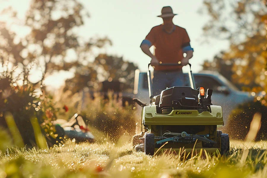 small electric push mower