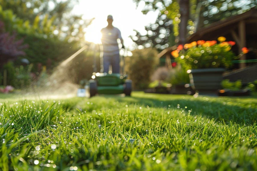 battery powered small lawn mower