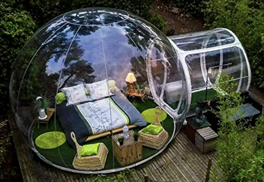 inflatable outdoor bubble tent