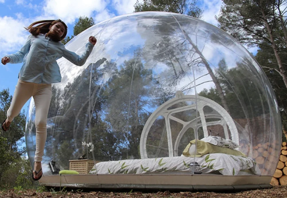 clear plastic bubble tent