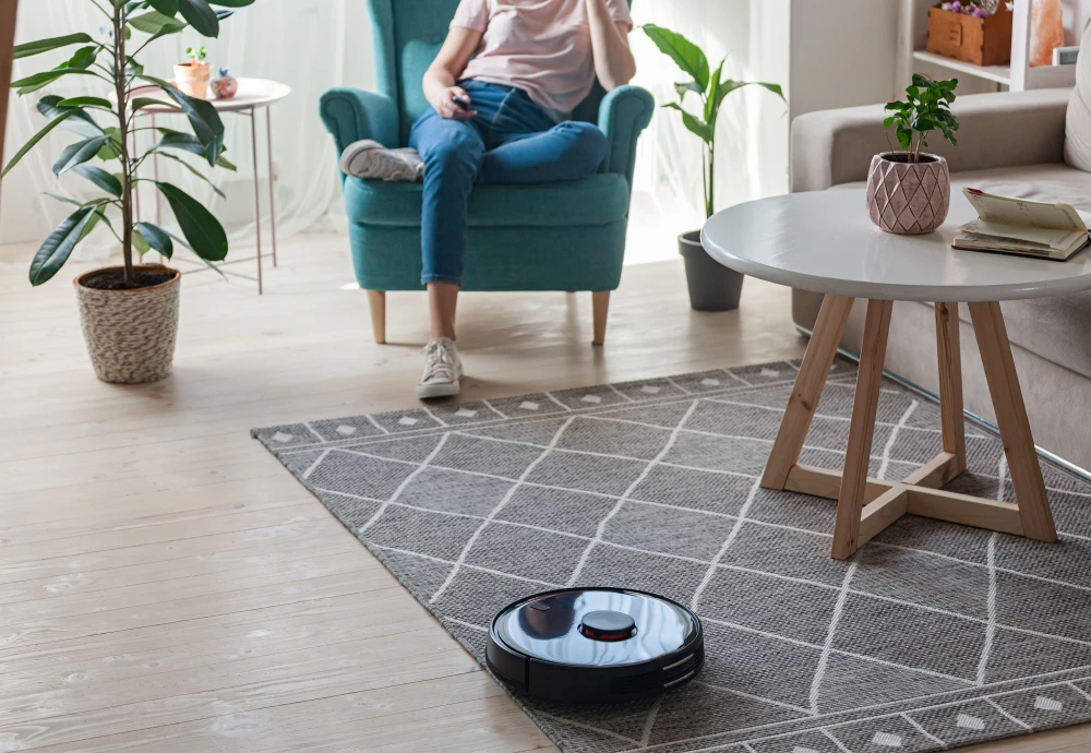 robot vacuum cleaner with mop self-empty base